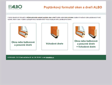 Tablet Screenshot of albo-poptavky.cz